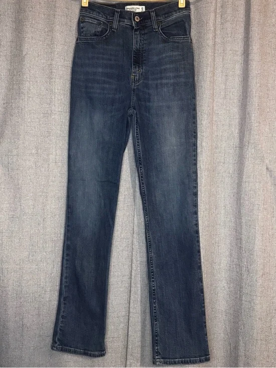 Abercrombie & Fitch Jeans Size 25 High Rise Flare 30 Inseam - Picture 4 of 8